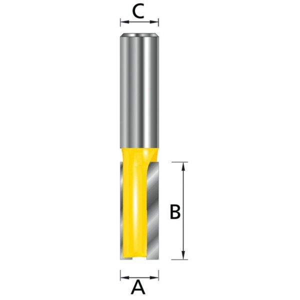 Фреза Makita пазовая 12*52 мм   D-10291