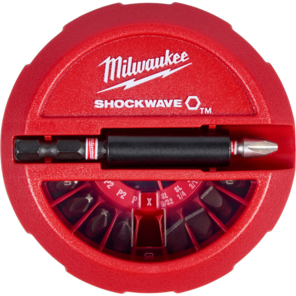 Набор бит Milwaukee SHOCKWAVE 15шт