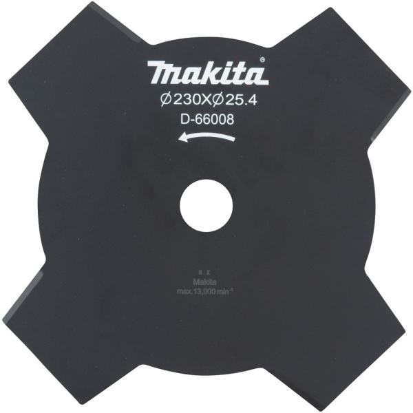 Нож Makita для травы d230x25,4 мм, 4 зуба   D-66008