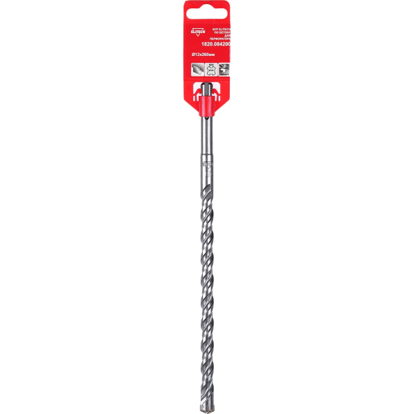 Квадробур ELITECH  SDS + 12*200*260 двойная спираль
