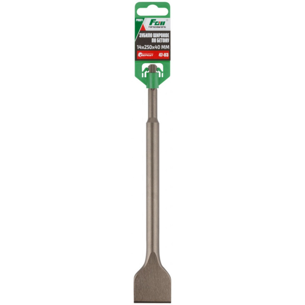 Зубило Cutop SDS+ 14*250*40 широкое по бетону   47-03