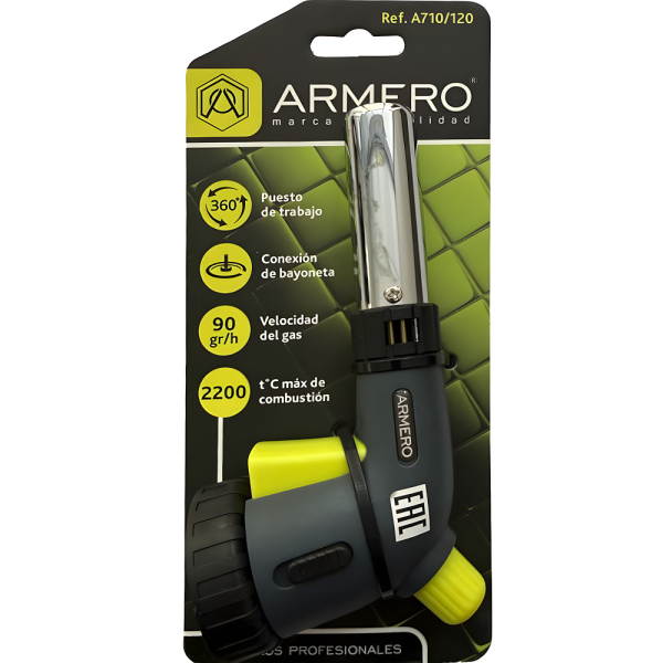 Газовая горелка  ARMERO для цангового баллона   A710/120