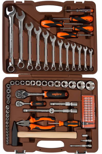 Набор универсального инструмента OMBRA 1/4", 1/2"DR (88 предм.)   OMT88S