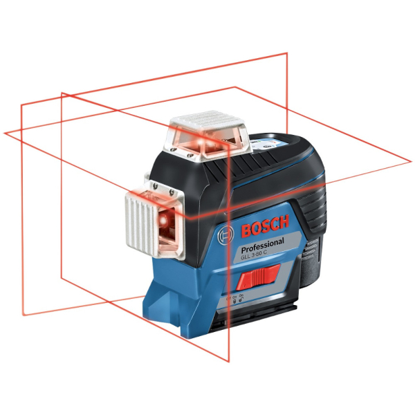 Лазерный уровень BOSCH GLL 3-80C+BM1+LR7+L-boxx    0.601.063.R05