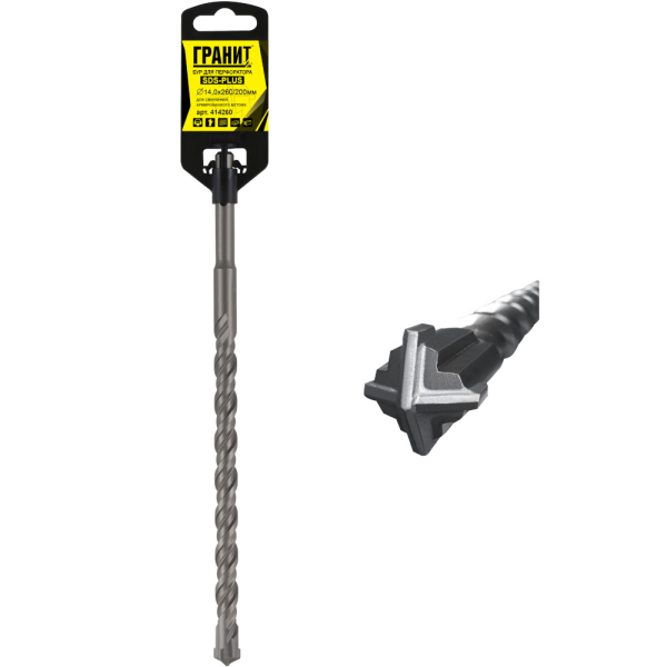 Бур ГРАНИТ SDS+ Quadro-X 14,0*260
