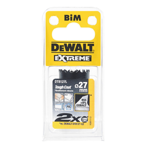 Цифенбор с карбидным покрытием DEWALT DT 8127 L 27*37 мм