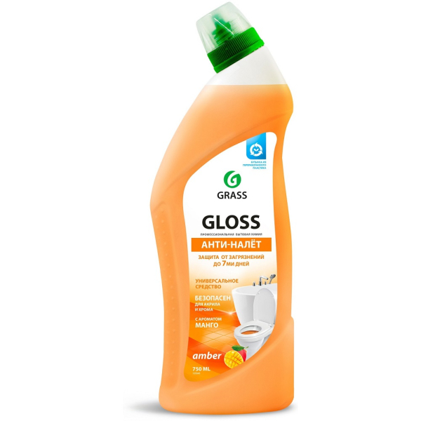 Гель чистящий для ванны и туалета GRASS "Gloss amber"   125545