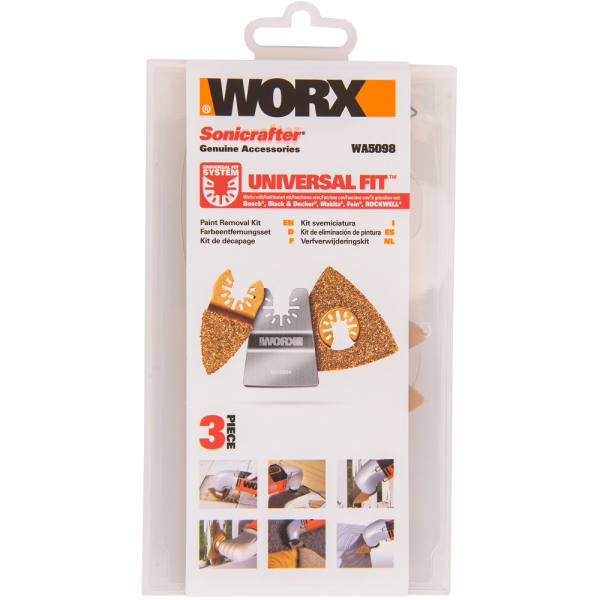 Набор насадок WORX для реноватора для удаления краски   WA5098