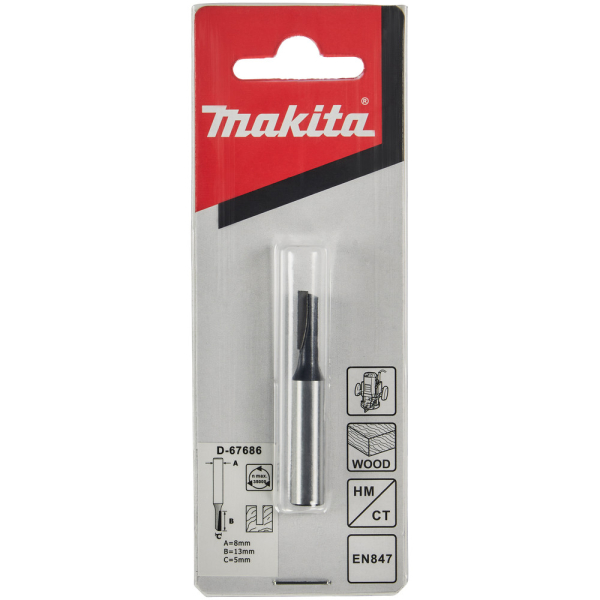 Фреза Makita пазовая 5*13*8*48*1Т      D-67686