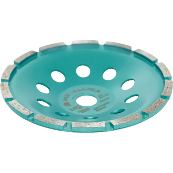 Чашка алмазная сегментная 1 ряд METALLICA Optima 180x22,2 мм, по бетону   900901
