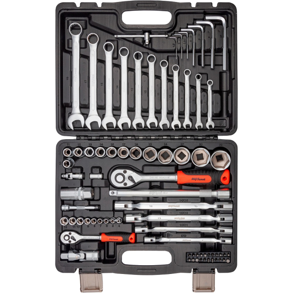 Набор инструмента AV Steel 76 предметов 1/4",1/2"  AV-011076