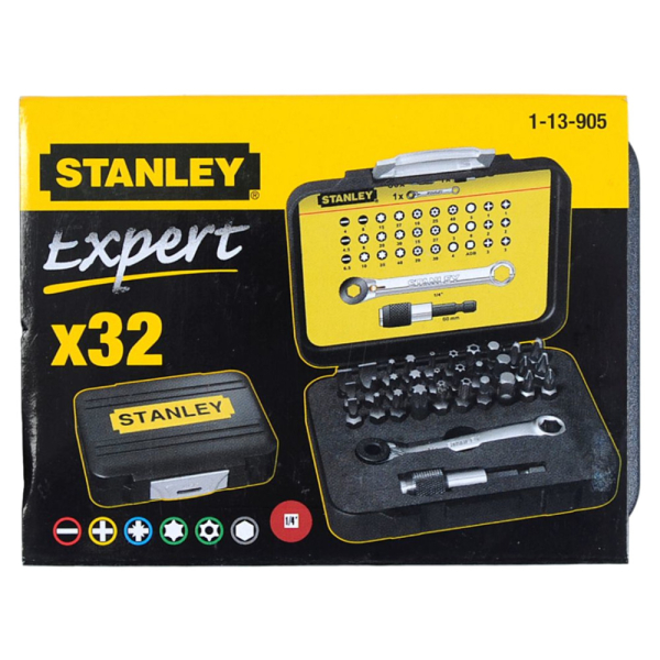 Набор отверточных вставок STANLEY EXPERT 32 предметов 1-13-905