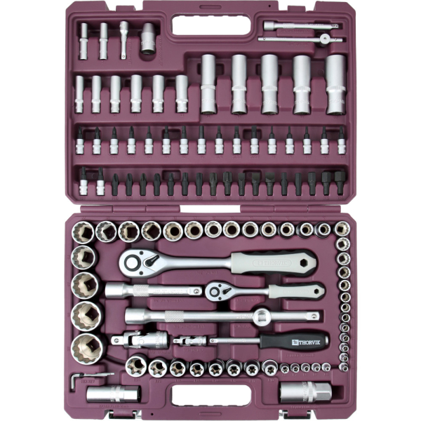 Набор инструмента универсальный THORVIK 1/4", 1/2"DR 108 предметов   TS108/12