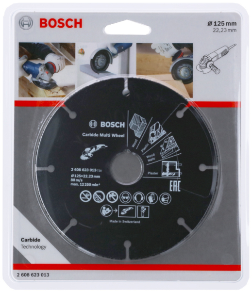 Диск п/п BOSCH 125х22 Multi Wheel для УШМ     2.608.623.013