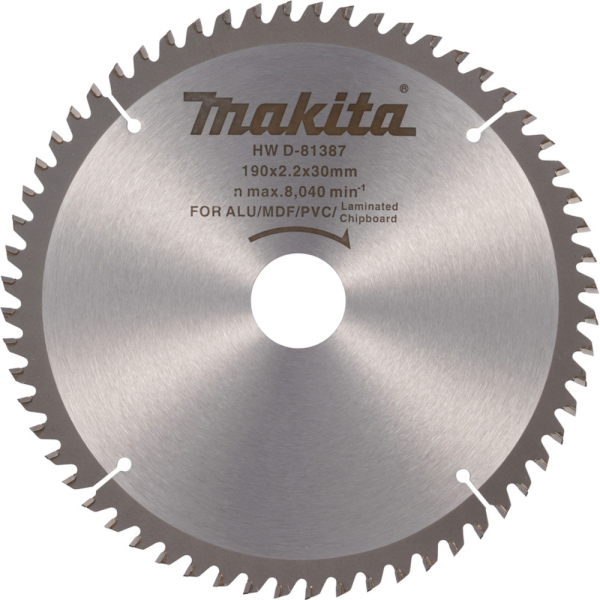 Диск п/п Makita 190*30*2.2/1.4*60T   (D-81387) универсальный