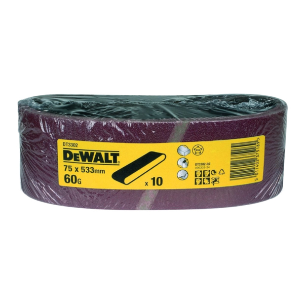 Лента шлифовальная DEWALT 75*533 Р-60   DТ 3302 QZ