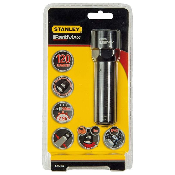 Фонарик STANLEY FATMAX ALUMINIUM TORCH-3AAA светодиодный   1-95-152