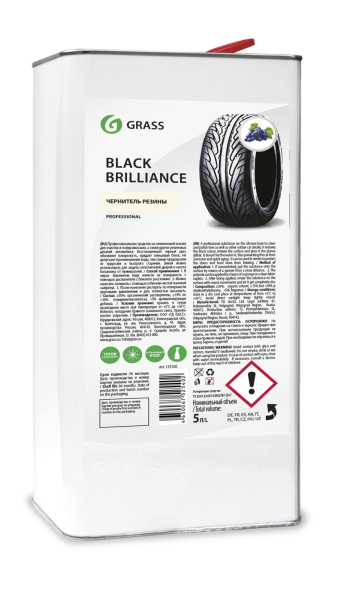 Чернитель-полироль шин GRASS "BLACK BRILLIANCE" Silicone  5кг   125101