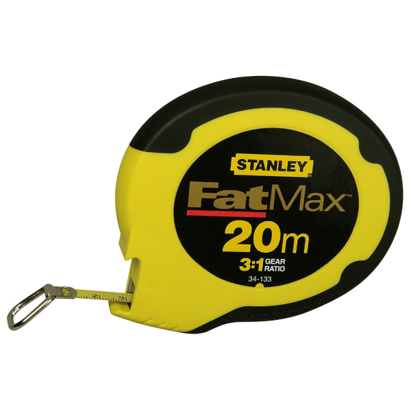 Рулетка STANLEY измерительная со стальной лентой 20м*10мм     0-34-133