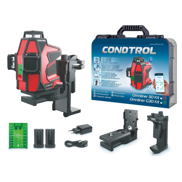 Лазерный уровень CONDTROL Omniliner G3D Kit   1-2-406   
