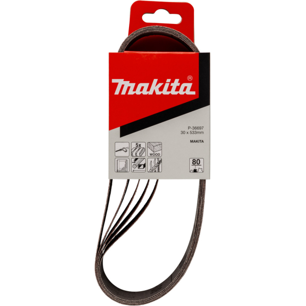 Лента шлифовальная Makita 30*533 P-80  P-36697