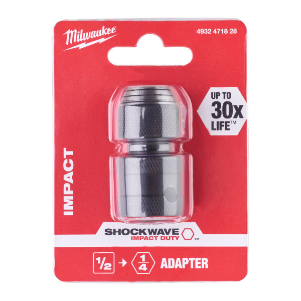 Переходник Milwaukee HEX 1/4" на 1/2" квадратный хвостовик   4932471828