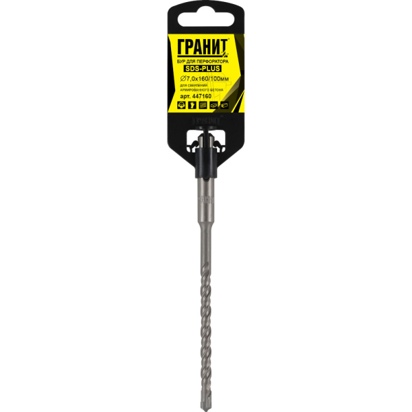 Бур ГРАНИТ SDS+ Quadro-X 7,0*160
