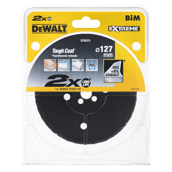 Цифенбор с карбидным покрытием DEWALT DT 8227 L 127*46 мм