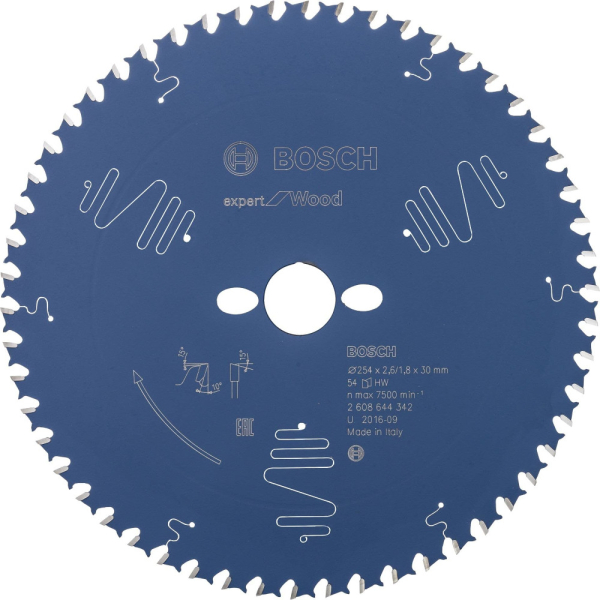Диск пильный BOSCH Expert for Wood 254*30*54