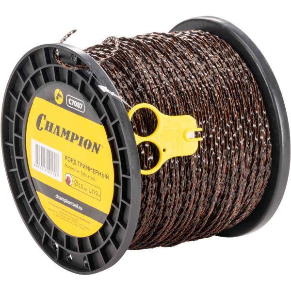 Леска CHAMPION Hurricane saw twist 3,0*179 м (зубчатая витая)+нож   C7087