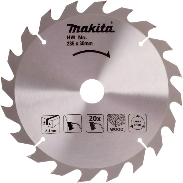 Диск п/п Makita 235*30/25*2.4/1.6*20T   (D-81480)