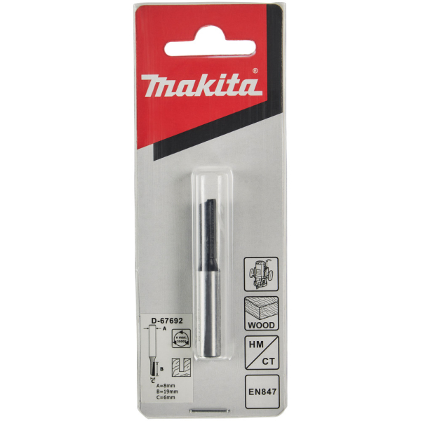 Фреза Makita пазовая 6*19*8*51*1Т      D-67692