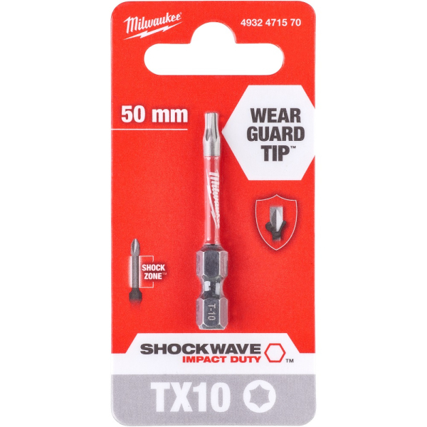 Бита Milwaukee SHOCKWAVE TX10 50мм
