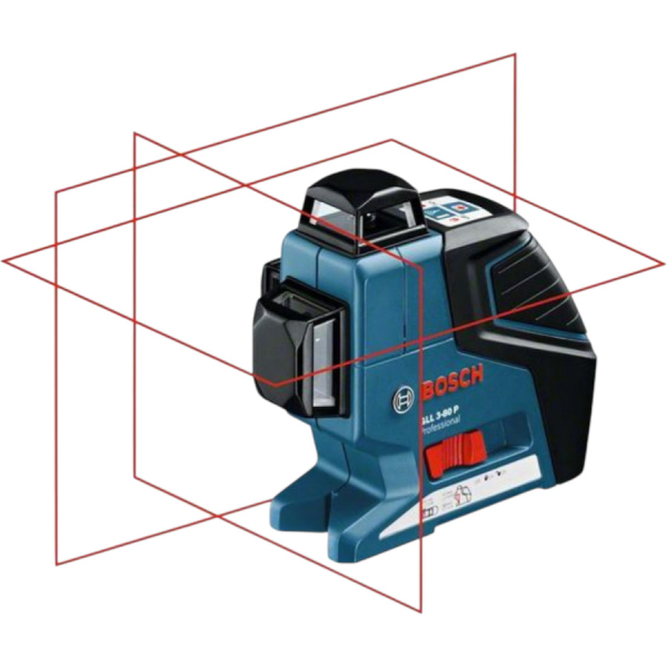 Лазерный уровень BOSCH GLL 3-80 P + BМ 1 держатель + L-Boxx     0.601.063.309