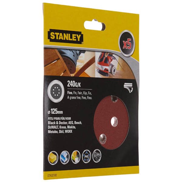 Круг шлифовальный STANLEY d-125 мм К-240     STA32182