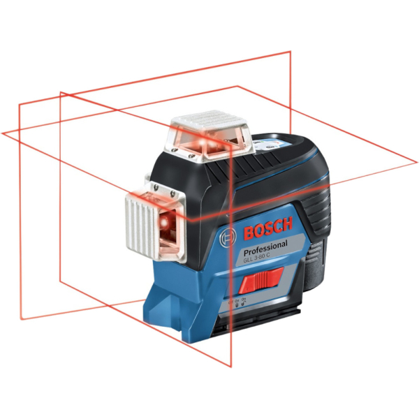 Лазерный уровень BOSCH GLL 3-80C+BM1+LR7+L-boxx    0.601.063.R05