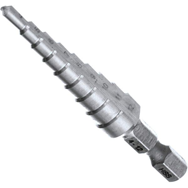 Сверло ступенчатое Makita HSS ф 4-12мм   D-40082