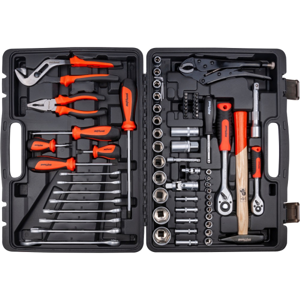 Набор инструмента AV Steel 72 предмета 1/4",1/2"  AV-011072