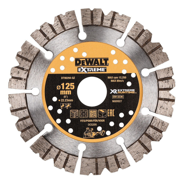 Диск алмазный DEWALT DT 90294 125х22.2 мм сегмент