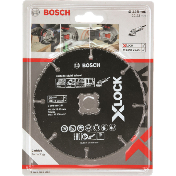 Диск абразивный BOSCH X-LOCK 125*1,0*22.2 по дереву     2.608.619.284