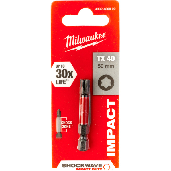 Бита Milwaukee SHOCKWAVE TX40 50мм
