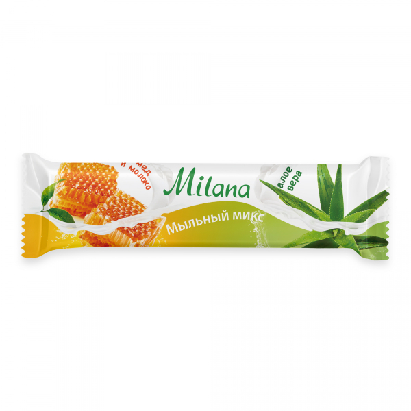 Мыло GRASS "Milana мыльный микс" молоко и мед & алое вера   125513