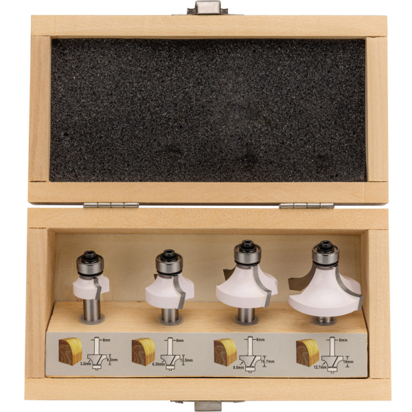 Набор фрез Makita 4шт   D-53534