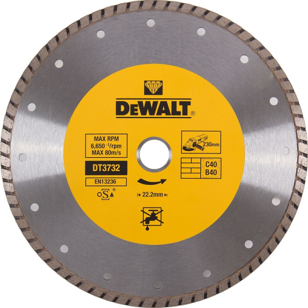 Диск алмазный DEWALT DT 3732 230*22,2 мм сплошной