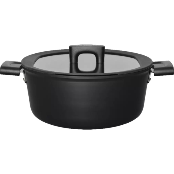 Кастрюля Fiskars Hard Face 3,5 л с крышкой 22 см   1020875