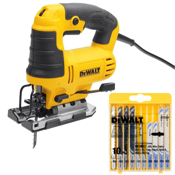 Лобзик DEWALT  DWE 349 B + набор пилок