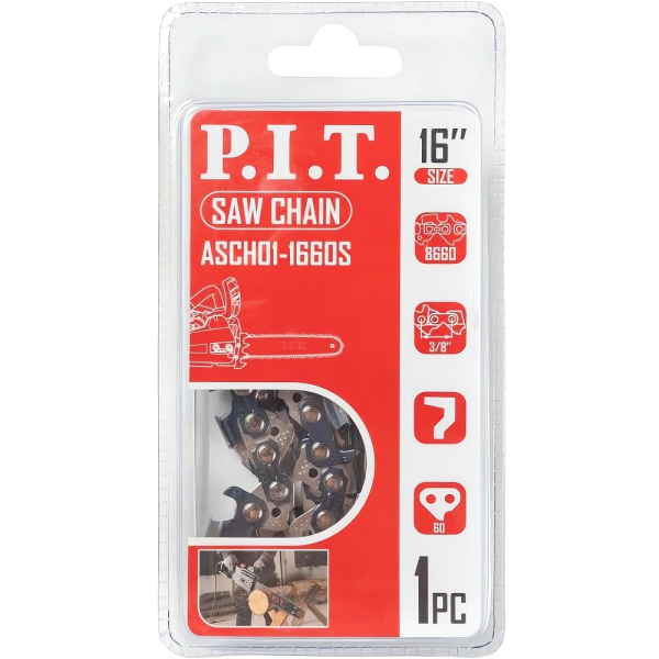 Цепь P.I.T. 16" 3/8-1,5-60   ASCH01-1660S
