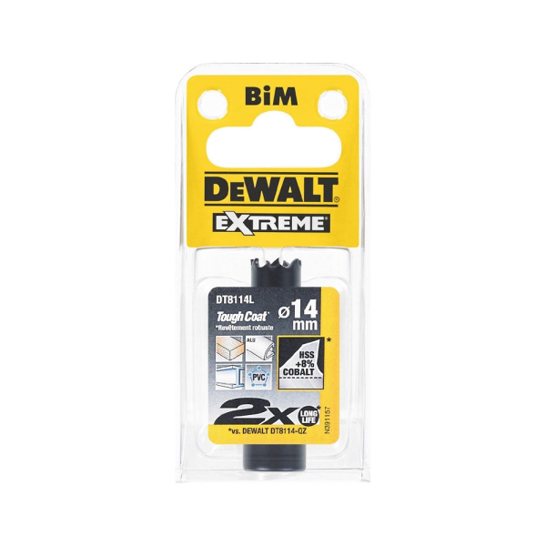 Цифенбор с карбидным покрытием DEWALT DT 8114 L 14*37 мм