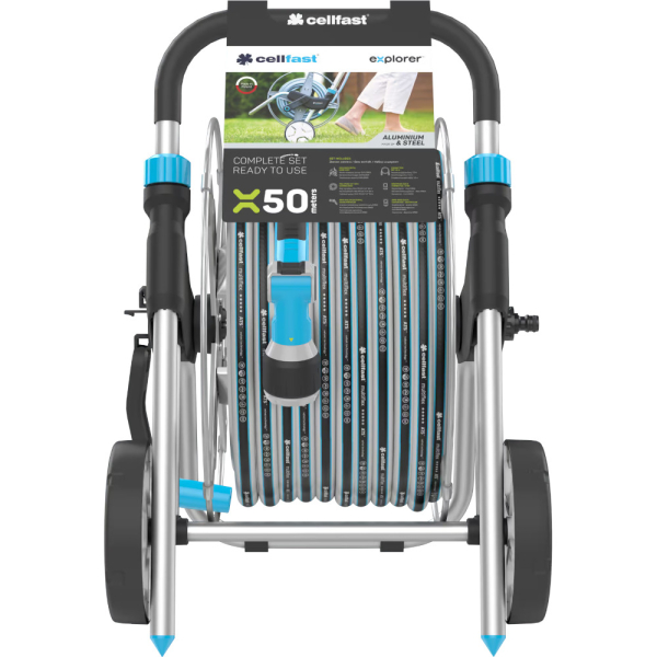 Тележка CELLFAST EXPLORER 50 со шлангом + комплект для полива