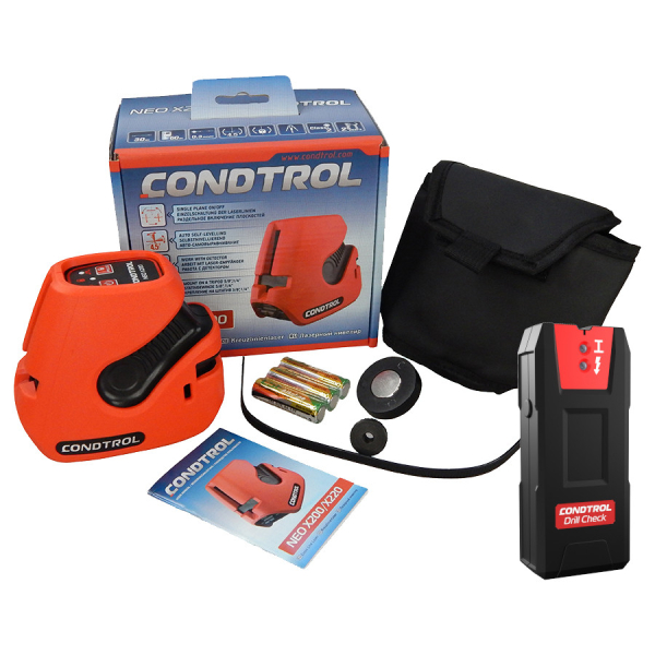 Лазерный уровень CONDTROL NEO X200 set + сканер проводки Drill Check  1-2-185